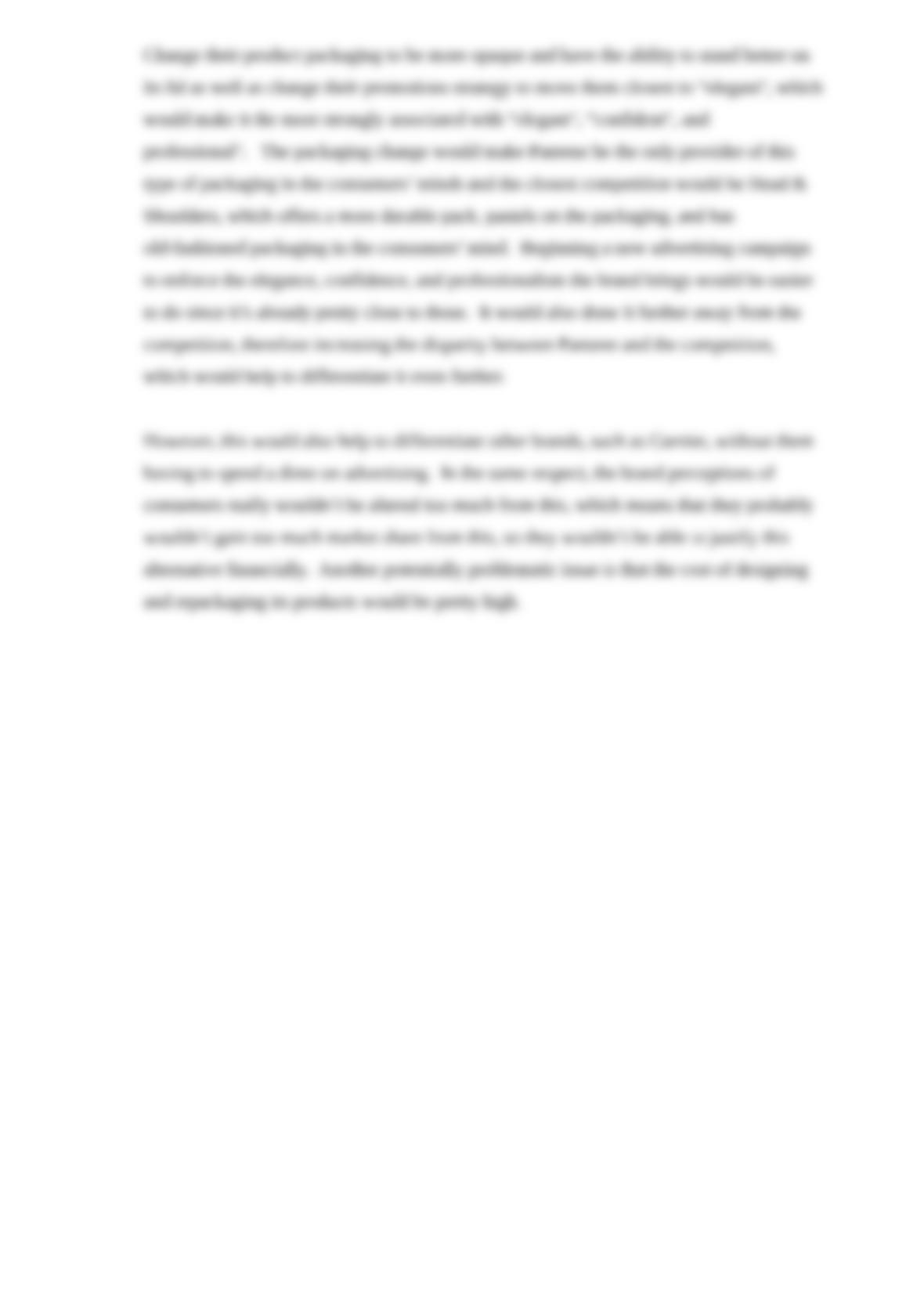 Pantene brand equity picture