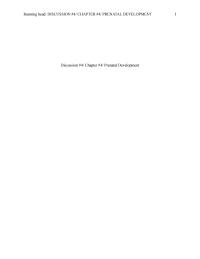 PRENATAL DEVELOPMENT