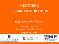 LECTURE 2 BRIDGE CONSTRUCTION