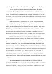 Case Study Of Lisa A Business Professional Experiencing Performance Development