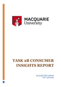 TASK 2B CONSUMER INSIGHTS REPORT