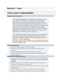 Total Quality Management Module