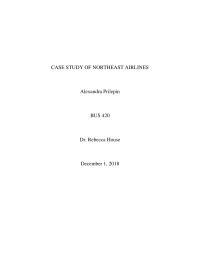CASE STUDY OF NORTHEAST AIRLINES