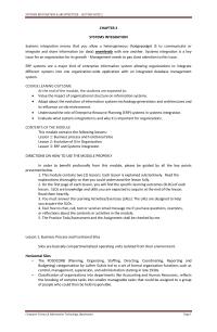 Systems Integration And Architecture