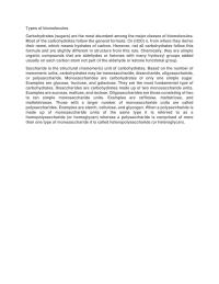 Types of biomolecules