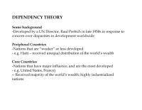 DEPENDENCY THEORY