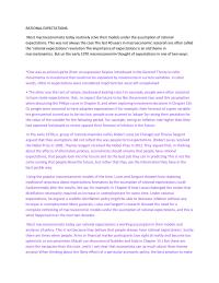 RATIONAL EXPECTATIONS