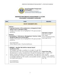 BSMH5043 PERFORMANCE MANAGEMENT A & DC203 ASSIGNMENT ASSESSMENT GUIDELINES