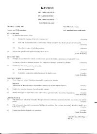 COMMERCIAL LAW