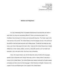 Sadness and Happiness