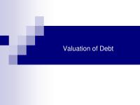 Valuation of Debt