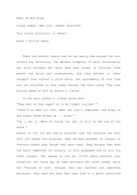 Essay 2 Fiction essay
