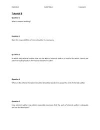 Tutorial 8