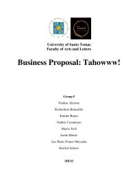 Business Proposal For Principles Of Management