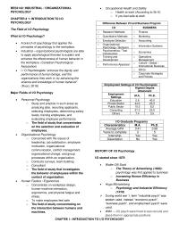 Chapter 1 Of Industrial And Organizational Psychology