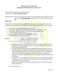 6 JOINT ARRANGEMENTS
