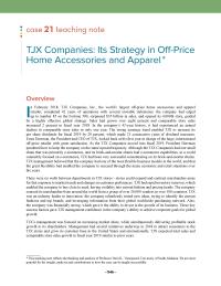 Case 22 Tjx Teaching Notes