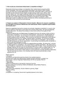 Shear water case reponses