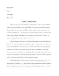 Chapter 2 Writing assignment