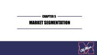 Market Segmentation CHAPTER