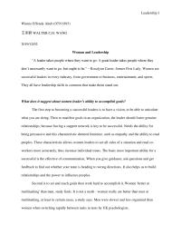 Woman and Leadership