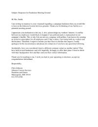 Response for Fundraiser Meeting Ground