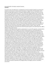 Business History: SCALE AND SCOPE