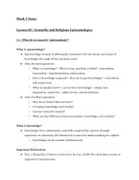 Week 1 notes