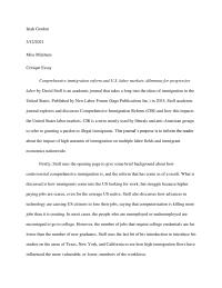 Critique essay