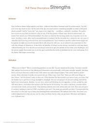 Full Theme Descriptions ​Strengths