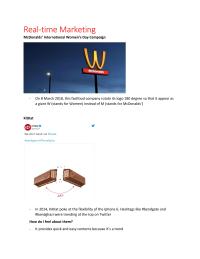 Real-time Marketing