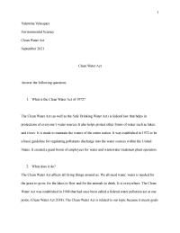 Clean Water Act 1Valentina