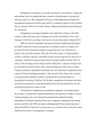 Management accounting