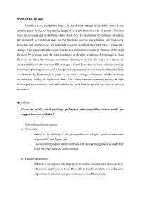 Case Study Overviews of the