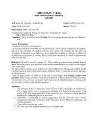 CHEM 1406.06 – Syllabus