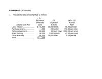 Exercise questions: chapter 4