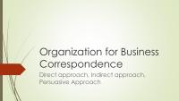 Organization for Business Correspondence