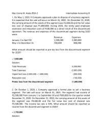 Intermediate Accounting III