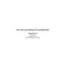 The Traits and Challenges of Leadership Styles