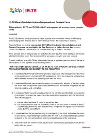 Child protection consent form