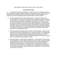 Elevator Speech Outline