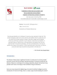 Essay On Division Of Labour