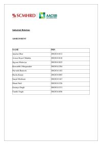 Industrial Relations
