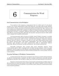 Communication For Work Purposes