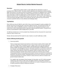 Global Electric Vehicle Market Research