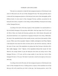 Summary And Conclusion