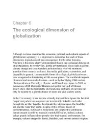 The ecological dimension of globalization