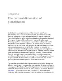 Chapter 5: The cultural dimension of globalization
