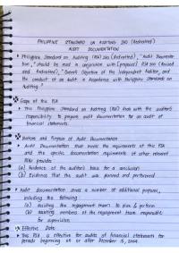 PHILIPPINE STANDARD ON AUDITING 230