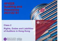 Class 2 – Rights, Duties And Liabilities Of Auditors In Hong Kong-bd